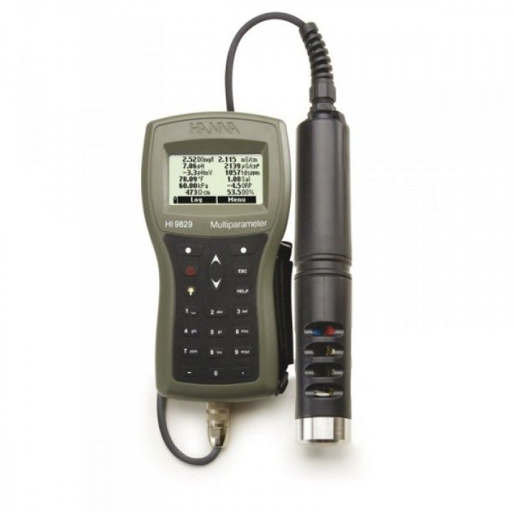 HI9829-00042 Multiparameter - pH / ORP / EC / TDS / Salinity / DO / Temp - 4m Cable Complete Set