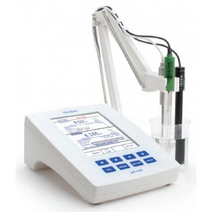 HI5222 RESEARCH GRADE ISE/pH/ORP/°C - 2 Channel-Meter Benchtop