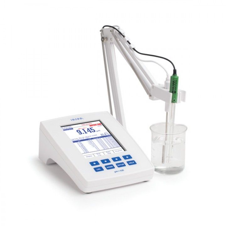 HI5222 RESEARCH GRADE ISE/pH/ORP/°C - 2 Channel-Meter Benchtop