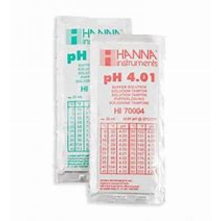 HI77400P - 7.01+ 4.01 pH@25°C - SQ - Sachets 5x20ml COMBO