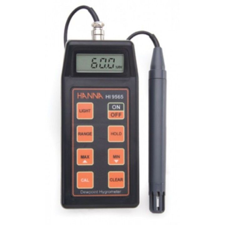 HI9565 Thermohygrometer with Dew Point and Calibration Data Storage in Probe