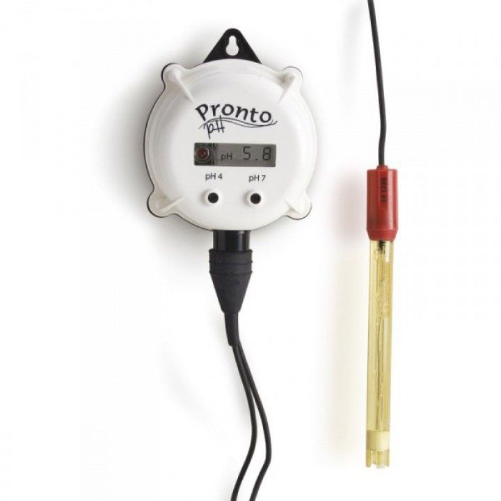 HI981402 pH-Indicator with LED-Alarm & Electrode PRONTO