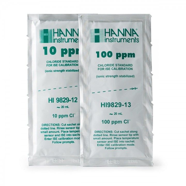 HI9829-12/13 Chloride ISE 10 ppm and 100 ppm standard