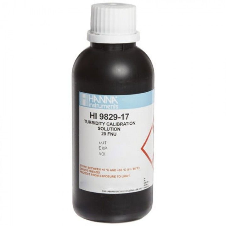HI9829-17 20 FNU, Turbidity Calibration Solution, 230 mL