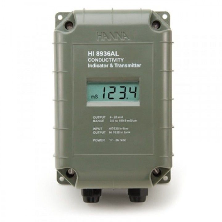 HI8636DLN EC - Transmitter with LCD - 0.0 to 199.9 µS/cm