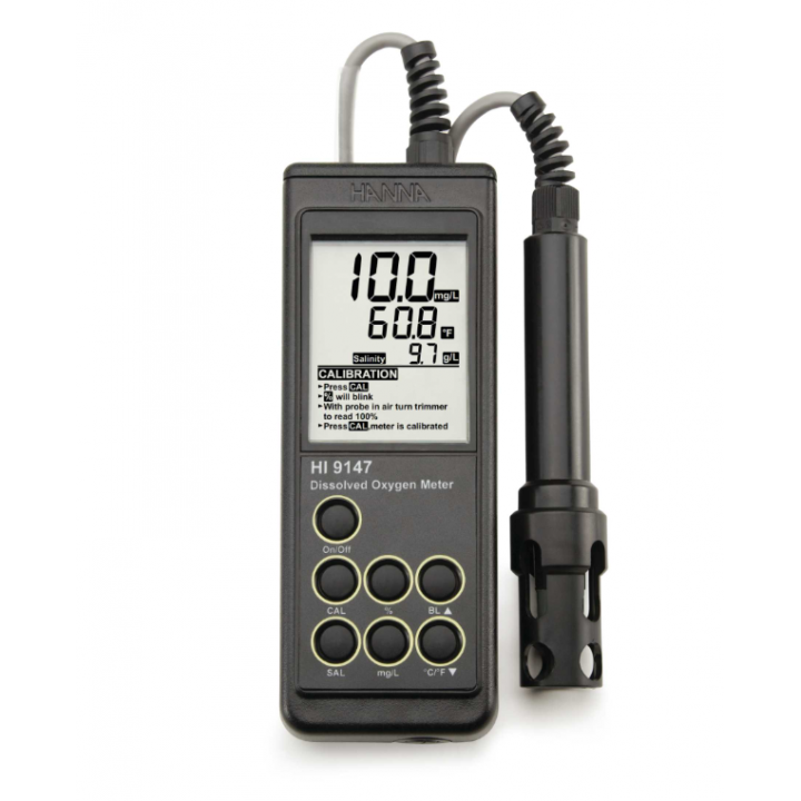 HI9147 Dissolved Oxygen Meter for Aquaculture (0-50.0 mg/L)