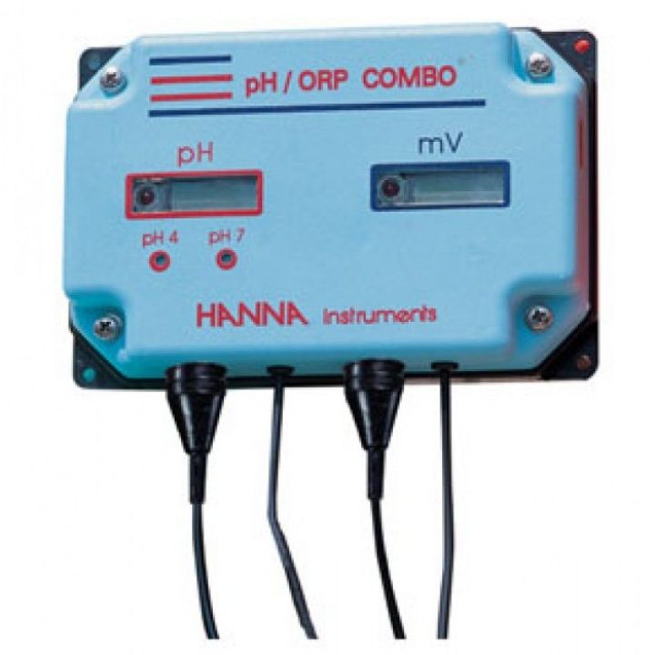 HI981406 pH/mV-Indicator with LED-Alarm COMBO