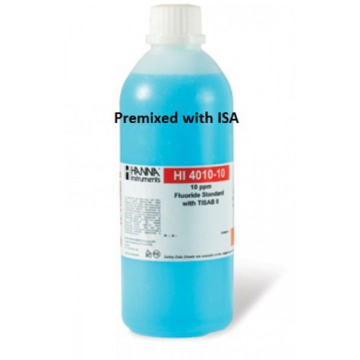 HI4010-10 ISE 10 ppm Fluoride Standard with TISAB II