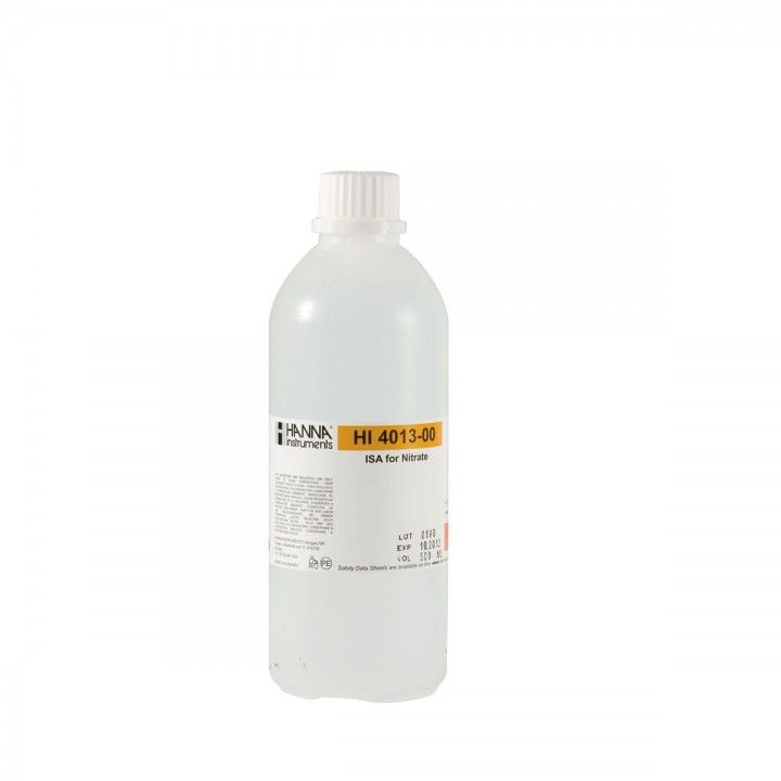 HI4013-00 ISA for Nitrate ISE, 500 ml Bottle