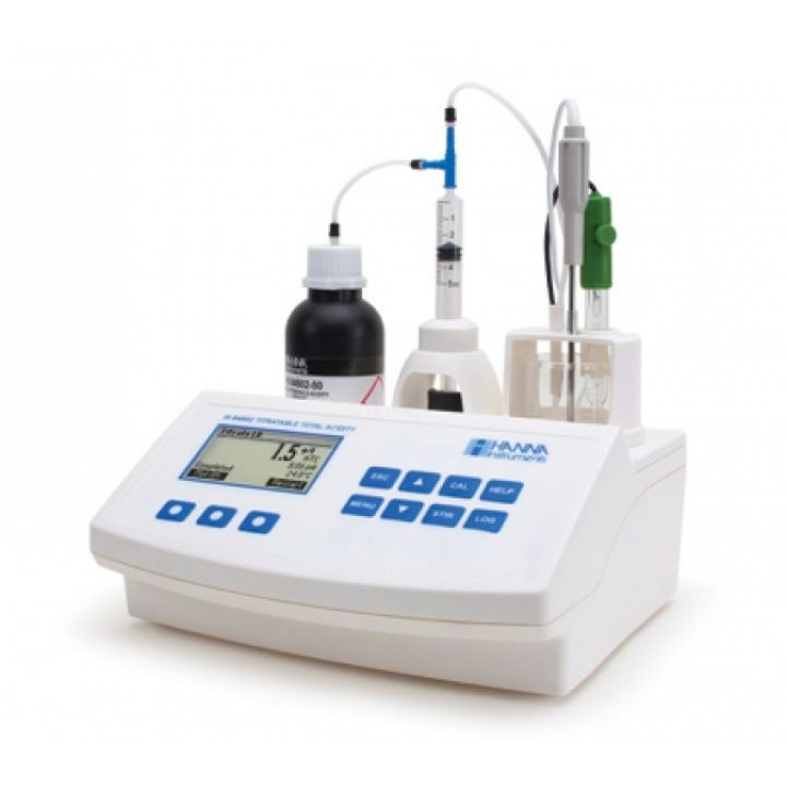 HI84502 Mini-Titrator for Total Acidity + pH/mV/°C Meter