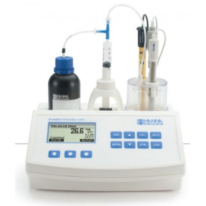 HI84529 Titratable Acidity Mini Titrator for Dairy Analysis