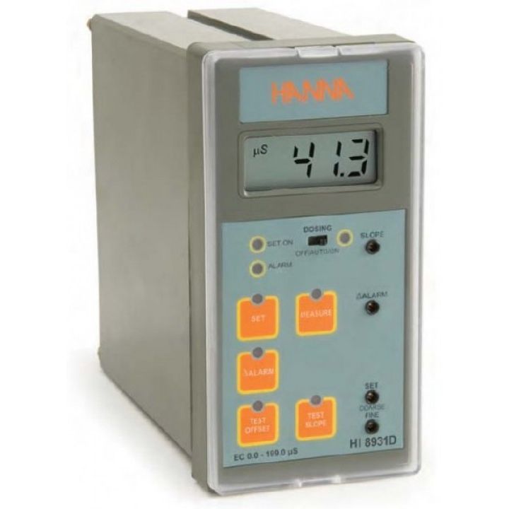 HI8931DN Conductivity Controller (0.1 uS/cm resolution) with Input from Probe or Transmitter