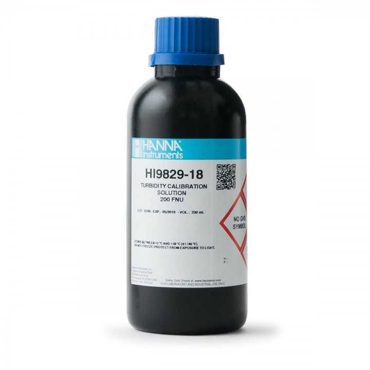 HI9829-18 200 FNU, Turbidity Calibration Solution, 230 mL