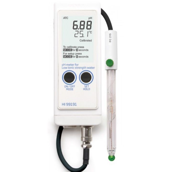 HI99191 pH Meter For Low Ionic Strength Water