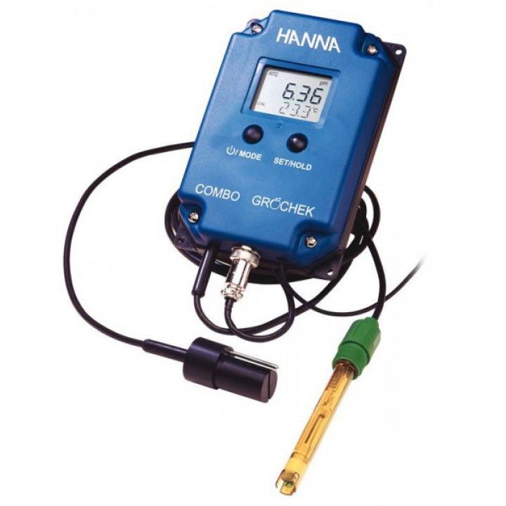 HI991404 pH/EC/TDS/°C-Monitor with Electrode, ATC - GRO'CHEK COMBO