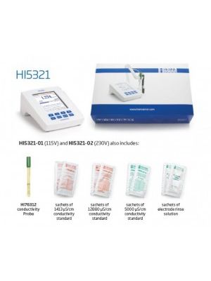 HI5321 RESEARCH GRADE EC / TDS / Salinity and Temperature with Color-Display