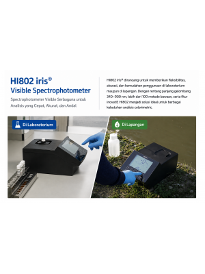 iris® Visible Spectrophotometer with Method Identification via Barcode Reader - HI802