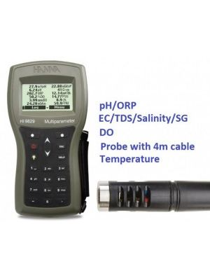 HI9829-00042 Multiparameter - pH / ORP / EC / TDS / Salinity / DO / Temp - 4m Cable Complete Set
