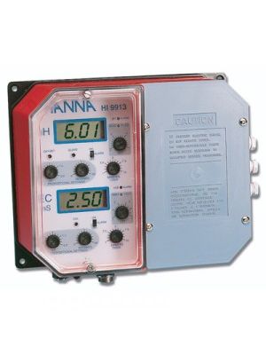 HI9913-2 Industrial Grade pH & Conductivity Controller (Direct 230V outputs)